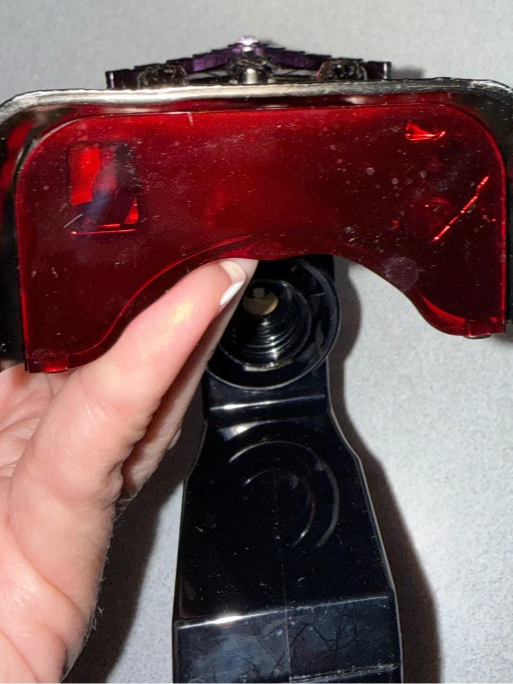 Bath & Body Works Black, Orange & Silver Haunted House wallflower holder - Picture 5 of 10